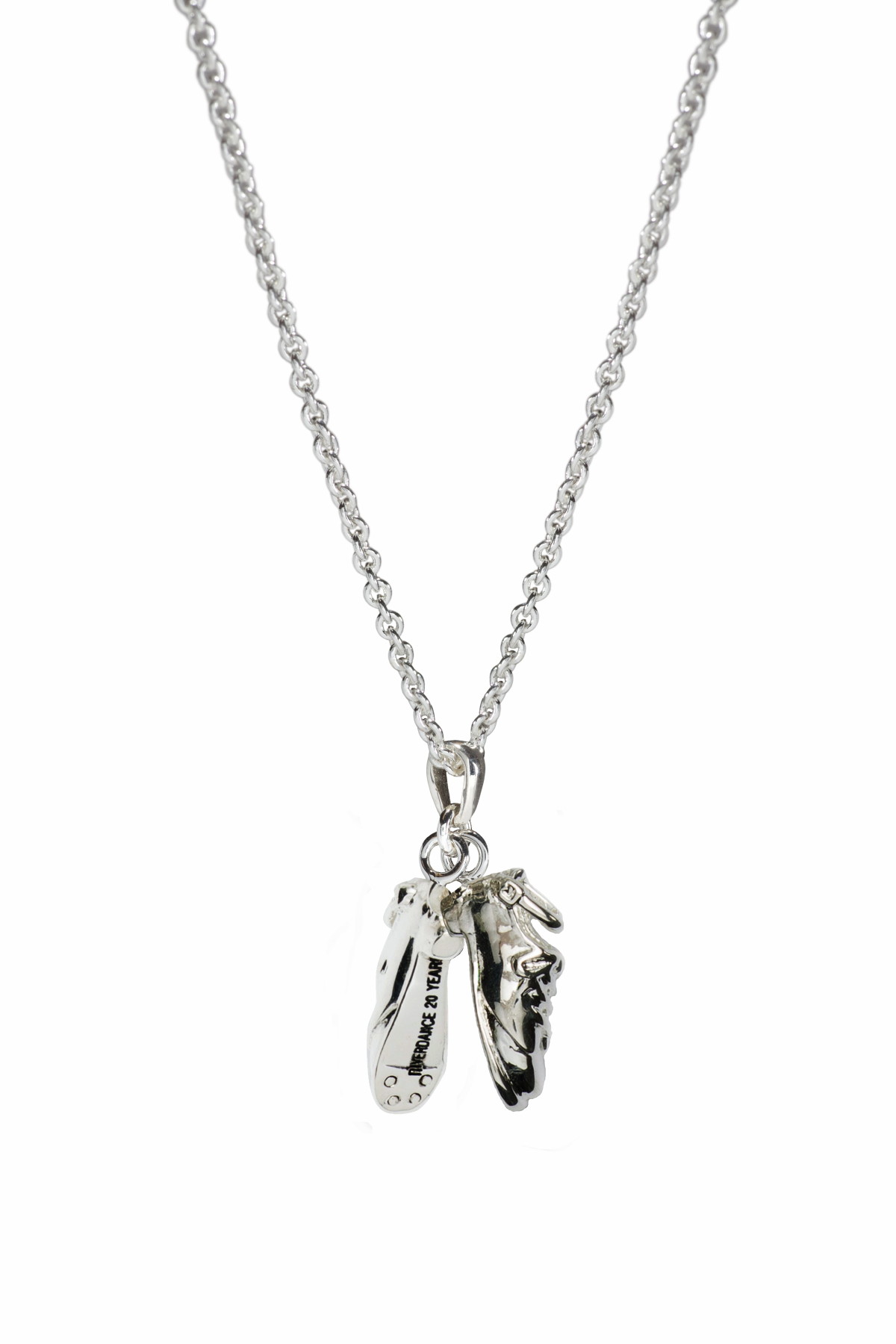Riverdance20 Fine Chain Necklace with Heavy Dancing Shoes