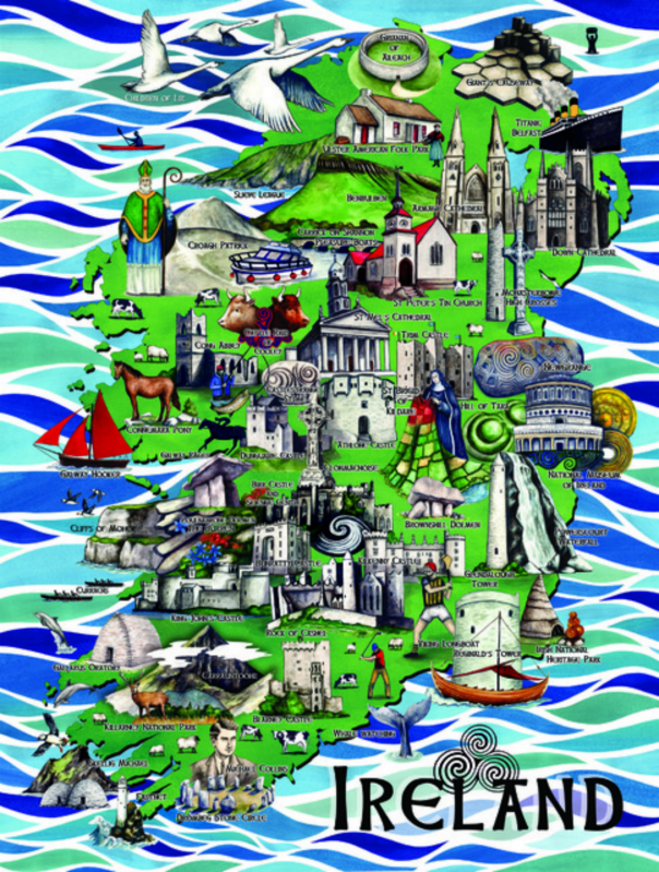 Art Puzzle of Ireland - 1000 Pieces