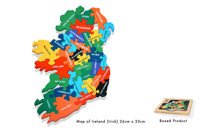 Map of Eire Jigsaw - Irish Language